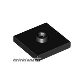 Lego PLATE 2X2 W 1 KNOB, Black