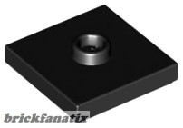 Lego PLATE 2X2 W 1 KNOB, Black