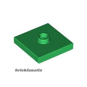 Lego PLATE 2X2 W 1 KNOB, Green