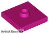 Lego PLATE 2X2 W 1 KNOB, Magenta