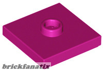 Lego PLATE 2X2 W 1 KNOB, Magenta