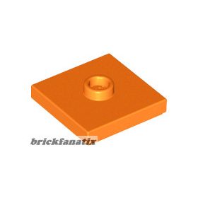 Lego PLATE 2X2 W 1 KNOB, Orange