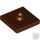 Lego PLATE 2X2 W. 1 KNOB, Reddish brown