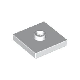 Lego PLATE 2X2 W 1 KNOB, White