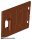 Lego Duplo Door / Window Pane 1 x 4 x 3 Wooden Gate with Handle, Reddish brown