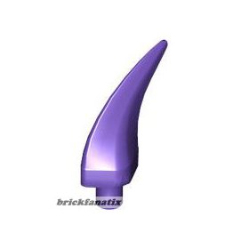 Lego Barb / Claw / Horn / Tooth - Medium, Dark purple