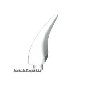 Lego Barb / Claw / Horn / Tooth - Medium, White