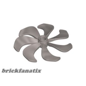 Lego Propeller 7 Blade 6 Diameter, Pearl light grey