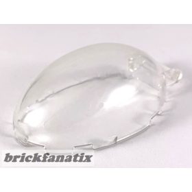   Lego Windscreen 6 x 4 x 2 1/3 Bubble Canopy with Bar Handle, Transparent clear