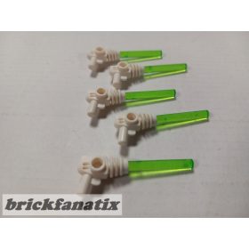   Lego Minifigure, Weapon Space Ray Gun + Bar 3L ( Bar Arrow Trans Bright green 5pcs pack )