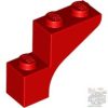 Lego Brick With Bow 1X3X2, Brick red