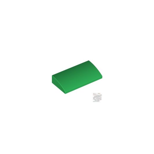 Lego PLATE W. BOW 2x4x2/3, Green