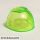 Lego Minifigure Visor Large with Trapezoid Area on Top, Trans neon green