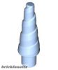 Lego Horn, Unicorn / Spiral, Bright light blue