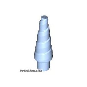 Lego Horn, Unicorn / Spiral, Bright light blue