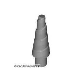 Lego Horn, Unicorn / Spiral, Flat Silver