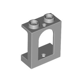 Lego Window 1 x 2 x 2 Castle, Light bluish gray
