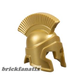   Lego Minifigure, Headgear Helmet Spartan Warrior, Metallic gold