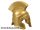 Lego Minifigure, Headgear Helmet Spartan Warrior, Metallic gold