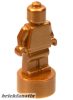 Lego figura Minifigure, Utensil Statuette / Trophy, Metallic copper