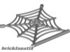 Lego Spider Web Flat with Hollow Stud, Bar Ends, and Bar, Dark bluish gray