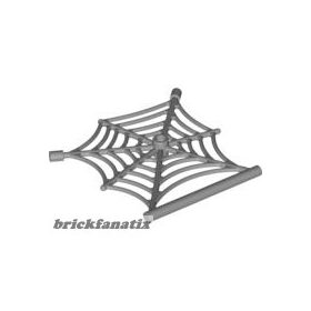   Lego Spider Web Flat with Hollow Stud, Bar Ends, and Bar, Dark bluish gray