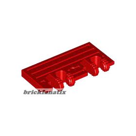   Lego Hinge Train Gate 2 x 4 Locking Dual 2 Fingers without Rear Reinforcements, Red
