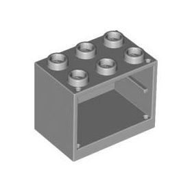   Lego Container, Cupboard 2 x 3 x 2 - Hollow Studs, Light bluish gray