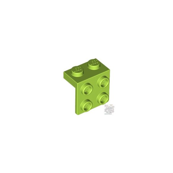 Lego Angle Plate 1X2 / 2X2, Bright yellowish green