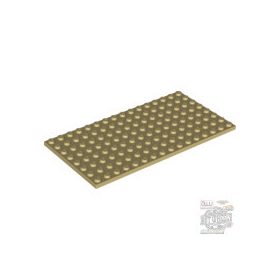 Lego Plate 8 x 16, Tan