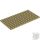 Lego Plate 8 x 16, Tan