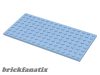 Lego Plate 8x16, Bright light blue