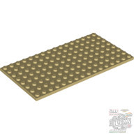 Lego Plate 8x16, Tan