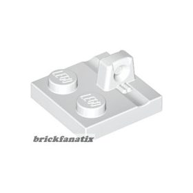 Lego Hinge Plate 2 x 2 Locking with 1 Finger on Top, White
