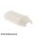 Lego Cylinder Half 3 x 6 x 10 with 1 x 2 Cutout, White