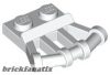 Lego Plate, Modified 1 x 2 with Angled Bar Handles on Side, White