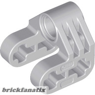 Lego Technic, Axle and Pin Connector Perpendicular Split, Light grey