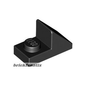 Lego Slope 45 2 x 1 with 2/3 Cutout, Black