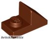Lego Slope 45 2 x 1 with 2/3 Cutout, Reddish brown