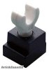 Lego Leg Skeleton with Pearl Dark Gray Square Foot, Black-White