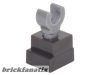 Lego Leg Skeleton with Pearl Dark Gray Square Foot, Flat Silver