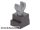 Lego Leg Skeleton with Pearl Dark Gray Square Foot, Flat Silver