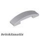 Lego Slope, Curved 4 x 1 x 2/3 Double, Light gray