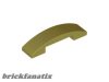 Lego Slope, Curved 4 x 1 x 2/3 Double, Olive green