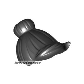   Lego figura Hair Female with Top Knot Bun and Forelock, Black