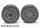 Lego Wheel 11mm D. x 6mm with 8 'Y' Spokes with Black Tire 14mm D. x 6mm Solid Smooth (93595 / 50945), Dark bluish gray
