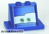 Lego Windscreen 2 x 3 x 2 with 2 x 4 Base with Eyes on White Background Pattern 5