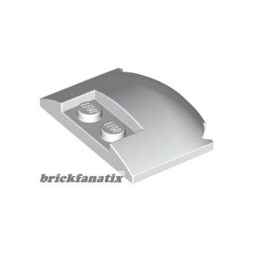 Lego Wedge 3 x 4 x 2/3 Triple Curved, White