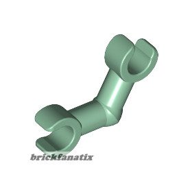   Lego Arm Skeleton, Bent with Clips (Horizontal Grip), Sand green