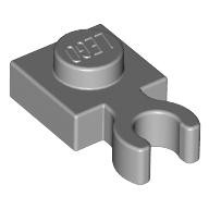 Lego PLATE 1X1 W. HOLDER, Light grey